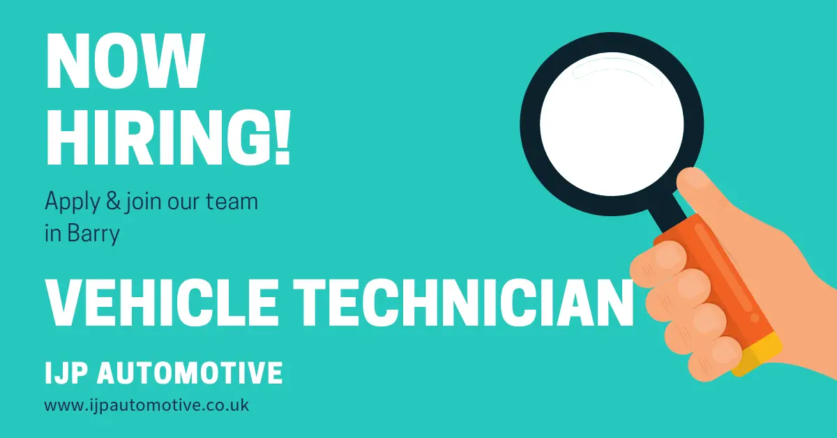 We're Hiring a Vehicle Technician IJP Automotive Car Repair Garage